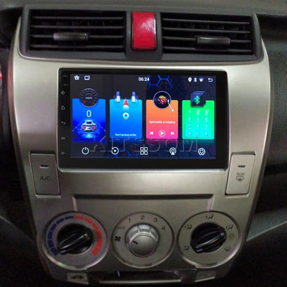 Multimídia Honda City 2011 2012 2013 2014 AC AN V2 Carplay 7" 2008 2009 2010-V2 CAR AUDIO-Kitssom