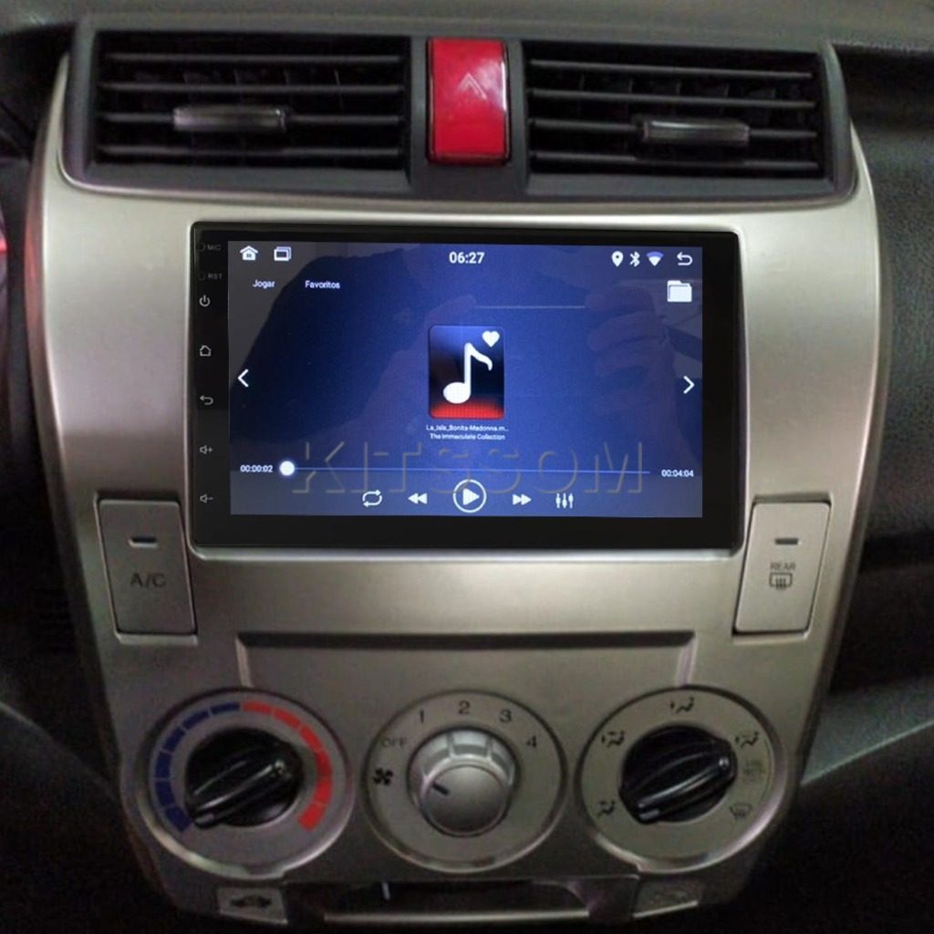 Multimídia Honda City 2011 2012 2013 2014 AC AN V2 Carplay 7" 2008 2009 2010-V2 CAR AUDIO-Kitssom