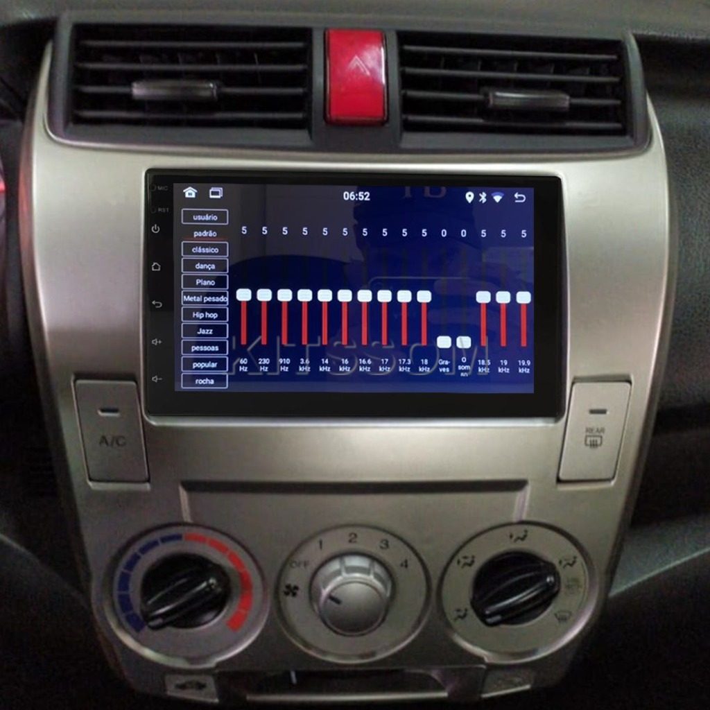 Multimídia Honda City 2011 2012 2013 2014 AC AN V2 Carplay 7" 2008 2009 2010-V2 CAR AUDIO-Kitssom