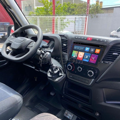 Multimídia Iveco Daily 2019 2020 2021 2022 2023 V2 Carplay 9" 2015 2016 2017 2018-V2 CAR AUDIO-Kitssom