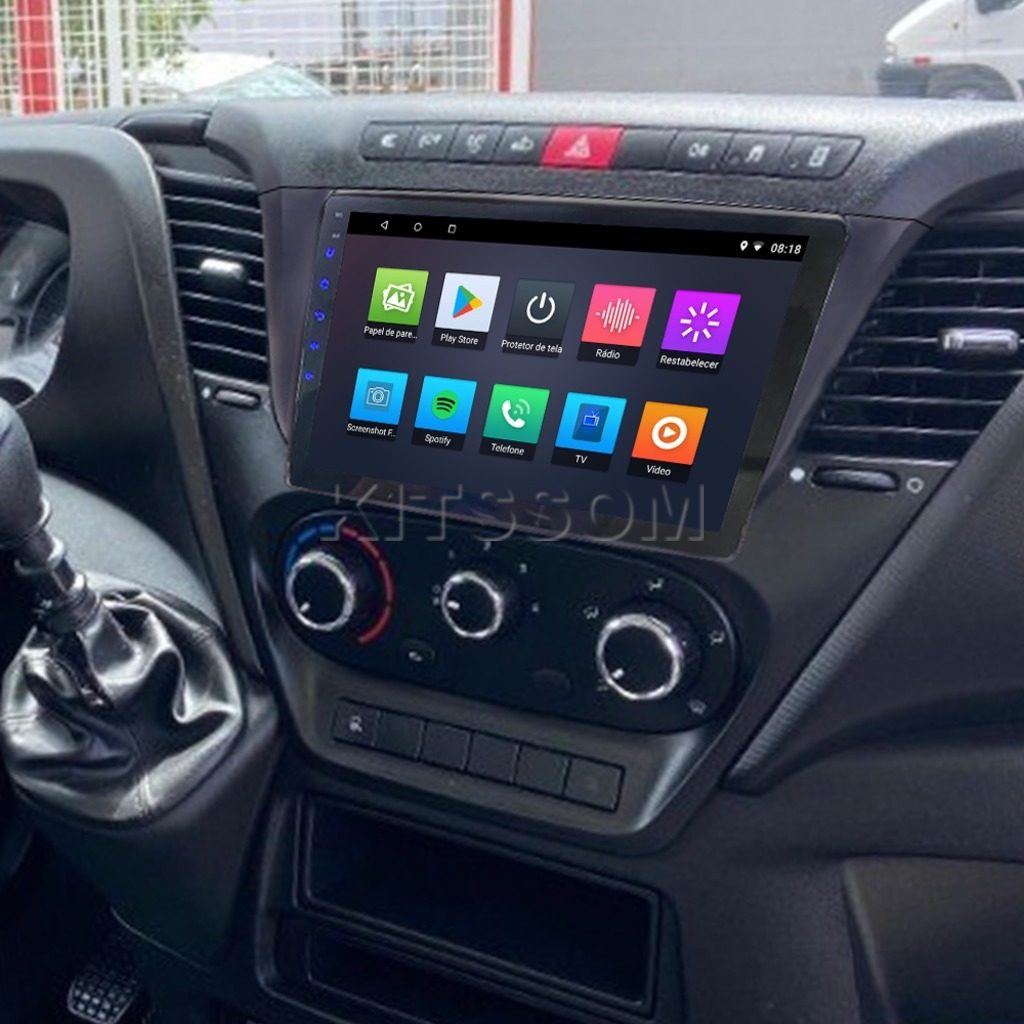 Multimídia Iveco Daily 2019 2020 2021 2022 2023 V2 Carplay 9" 2015 2016 2017 2018-V2 CAR AUDIO-Kitssom