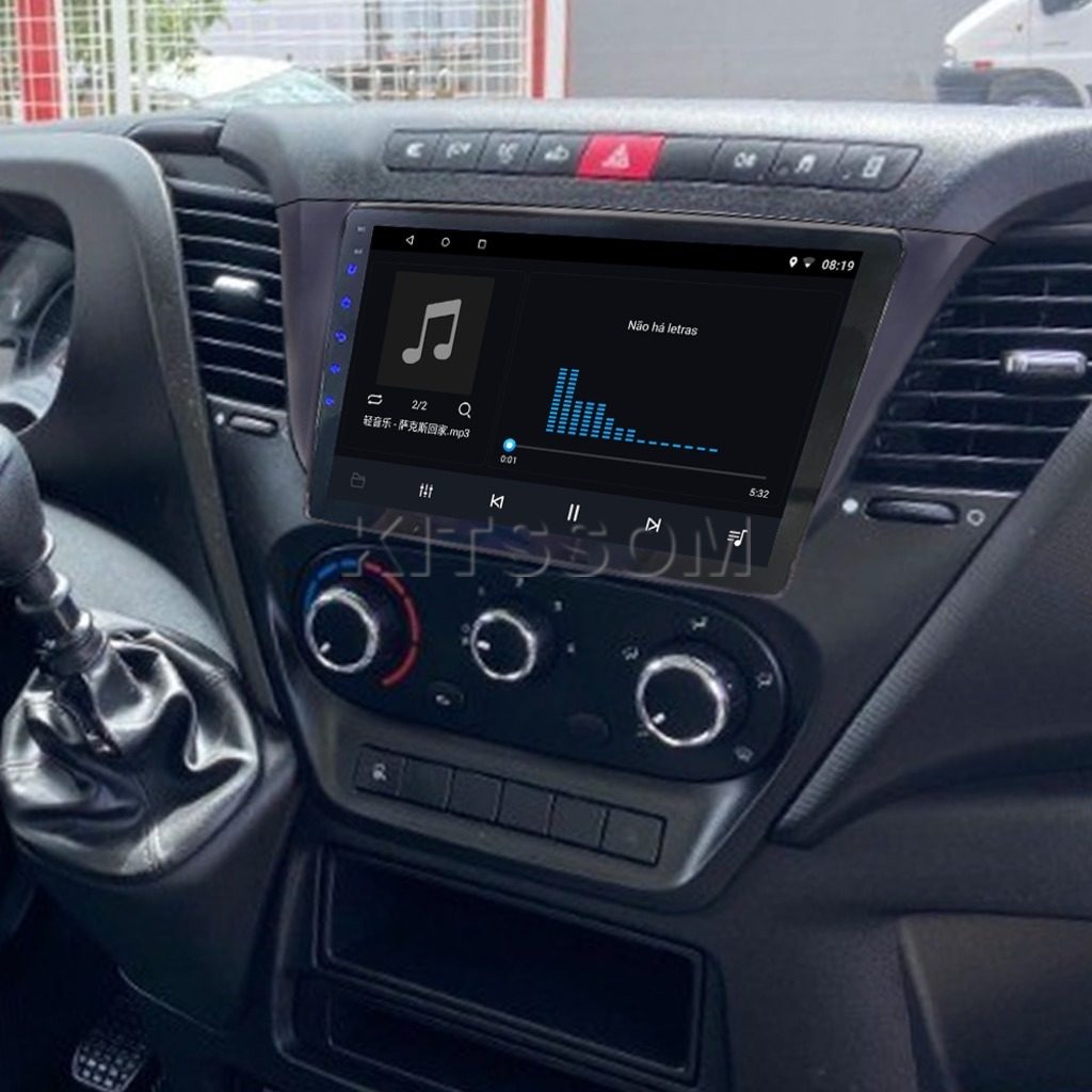 Multimídia Iveco Daily 2019 2020 2021 2022 2023 V2 Carplay 9" 2015 2016 2017 2018-V2 CAR AUDIO-Kitssom