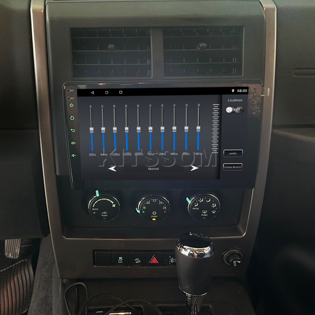 Multimídia Jeep Cherokee Sport 2009 2010 2011 2012 V2 Carplay 9" 2008-V2 CAR AUDIO-Kitssom