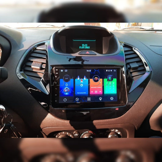 Multimídia Ka 2016 2017 2018 2019 Comp de Bordo V2 Carplay 7" 2014 2015-V2 CAR AUDIO-Kitssom