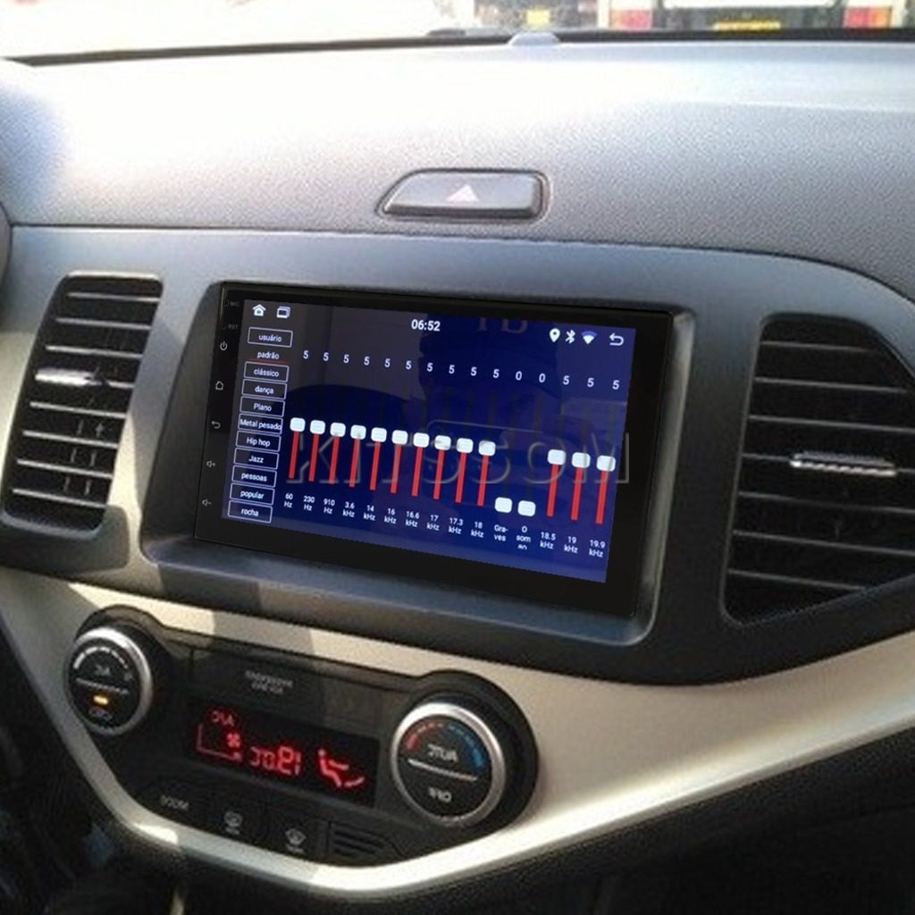 Multimídia Kia Picanto 2013 2014 2015 2016 2017 V2 Carplay 7" 2011 2012-V2 CAR AUDIO-Kitssom