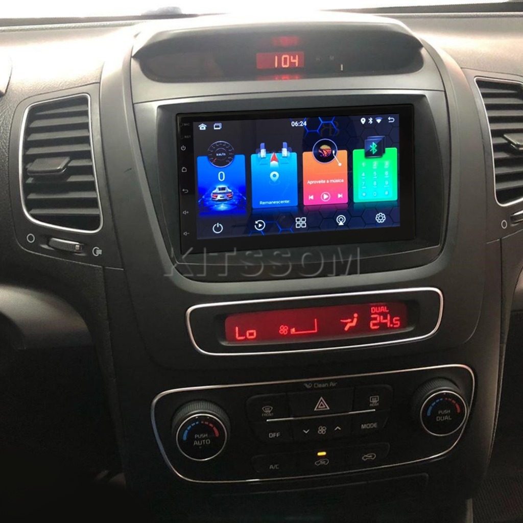 Multimídia Kia Sorento 2013 2014 2015 2016 V2 Carplay 7"-V2 CAR AUDIO-Kitssom