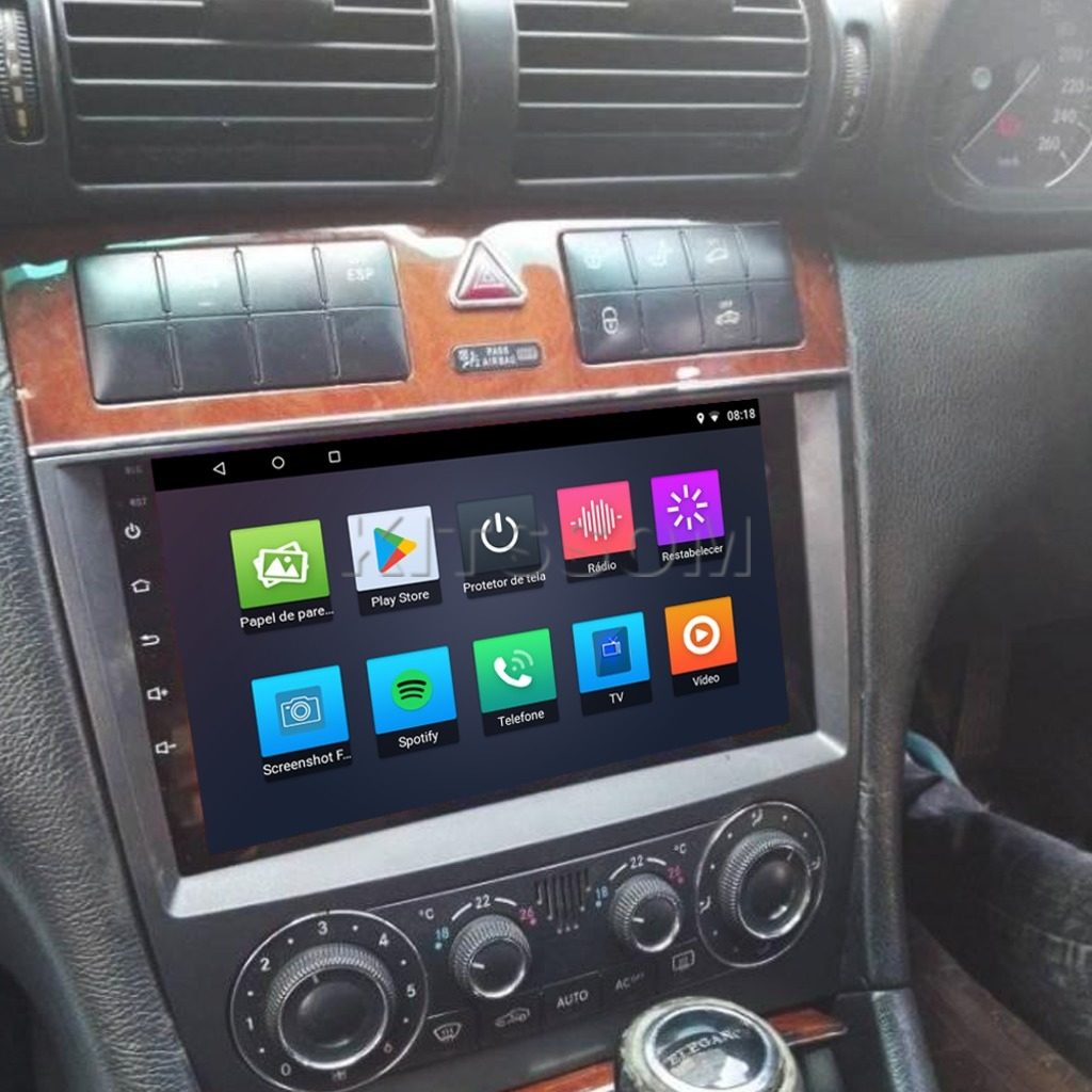 Multimídia Mercedes Benz CLC Class 2010 2011 2012 V2 Carplay 9" 2006 2007 2008 2009-V2 CAR AUDIO-Kitssom