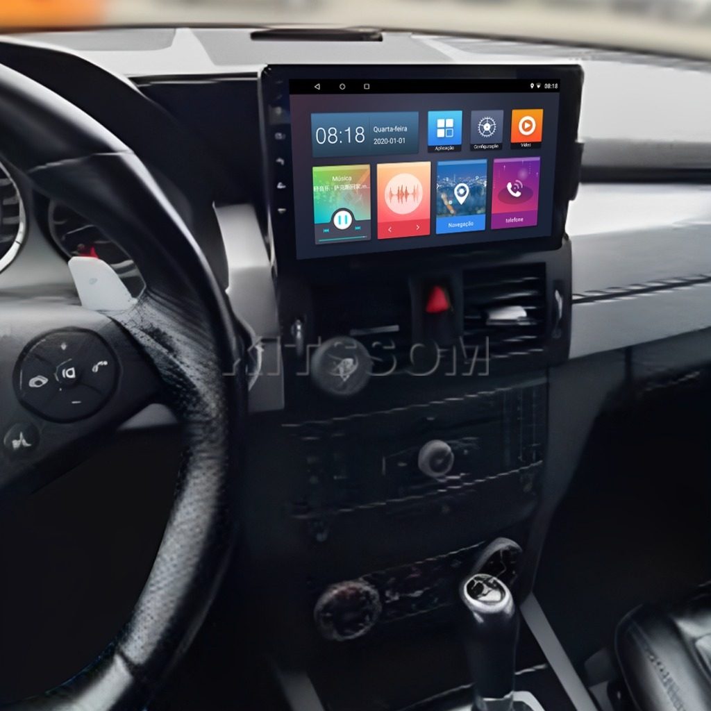 Multimídia Mercedes Benz GLK 2009 2010 2011 2012 V2 Carplay 9"-V2 CAR AUDIO-Kitssom