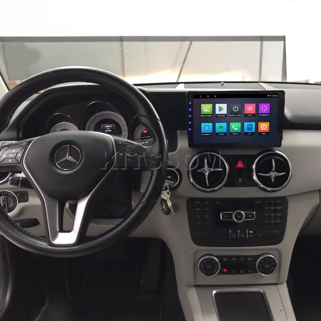 Multimídia Mercedes Benz GLK 2012 2013 2014 2015 V2 Carplay 9"-V2 CAR AUDIO-Kitssom