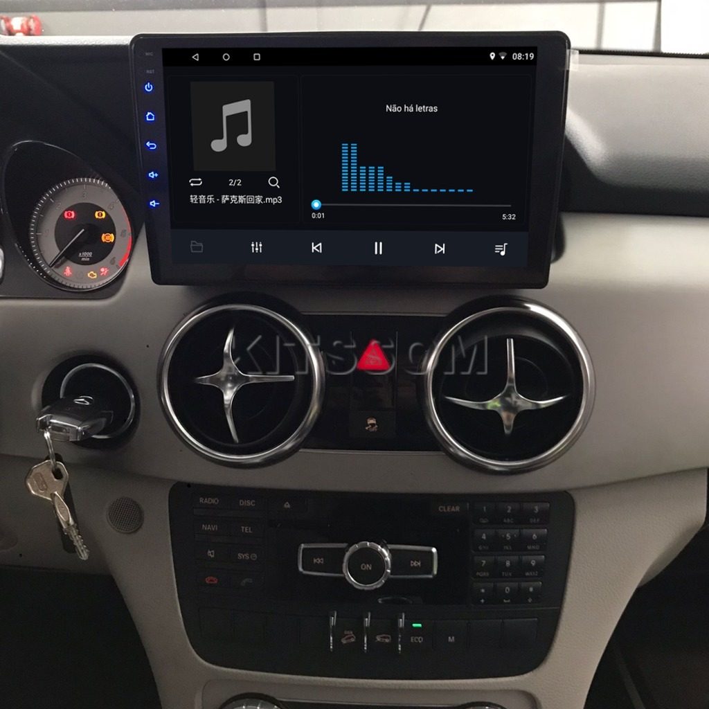 Multimídia Mercedes Benz GLK 2012 2013 2014 2015 V2 Carplay 9"-V2 CAR AUDIO-Kitssom