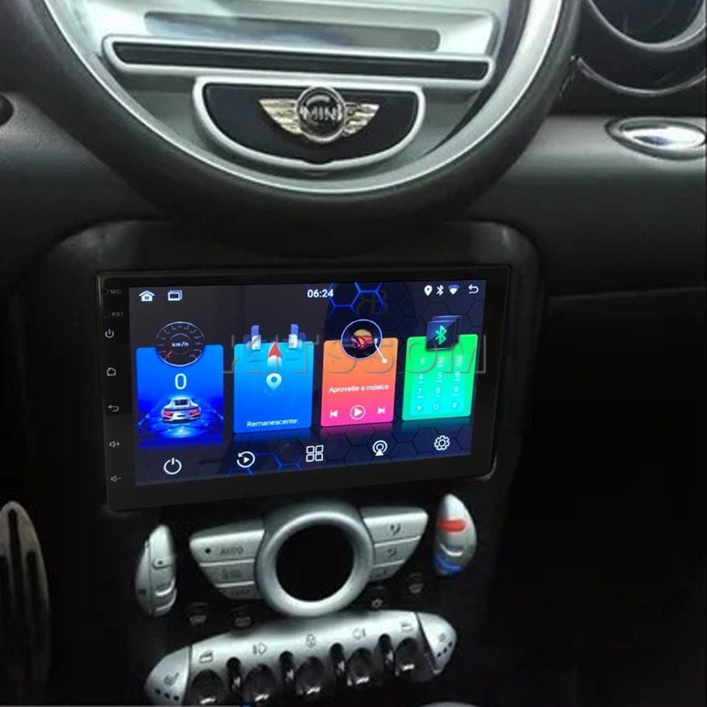 Multimídia Mini Cooper 2010 2011 2012 2013 2014 V2 Carplay 7" 2009-V2 CAR AUDIO-Kitssom