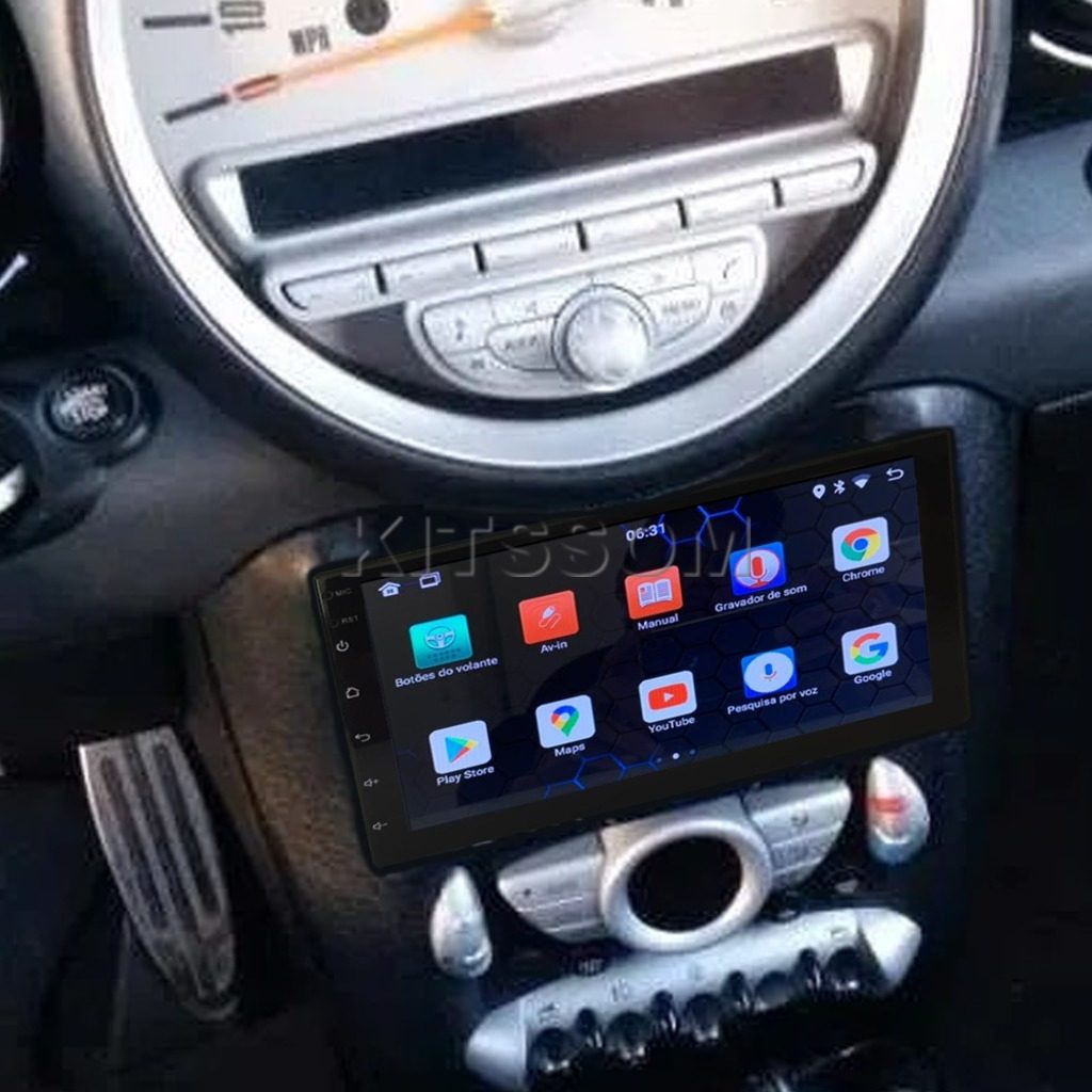 Multimídia Mini Cooper 2010 2011 2012 2013 2014 V2 Carplay 7" 2009-V2 CAR AUDIO-Kitssom