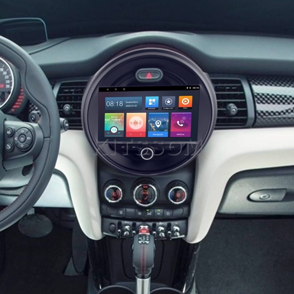Multimídia Mini Cooper F55 F56 2017 2018 2019 V2 Carplay 9" 2014 2015 2016-V2 CAR AUDIO-Kitssom