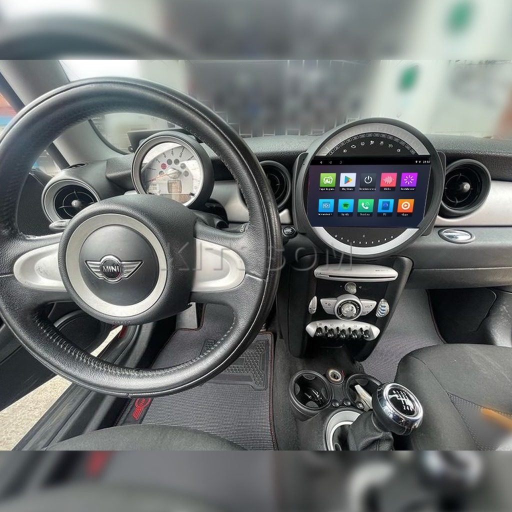 Multimídia Mini Cooper R56 2010 2011 2012 2013 V2 Carplay 9" 2006 2007 2008 2009-V2 CAR AUDIO-Kitssom