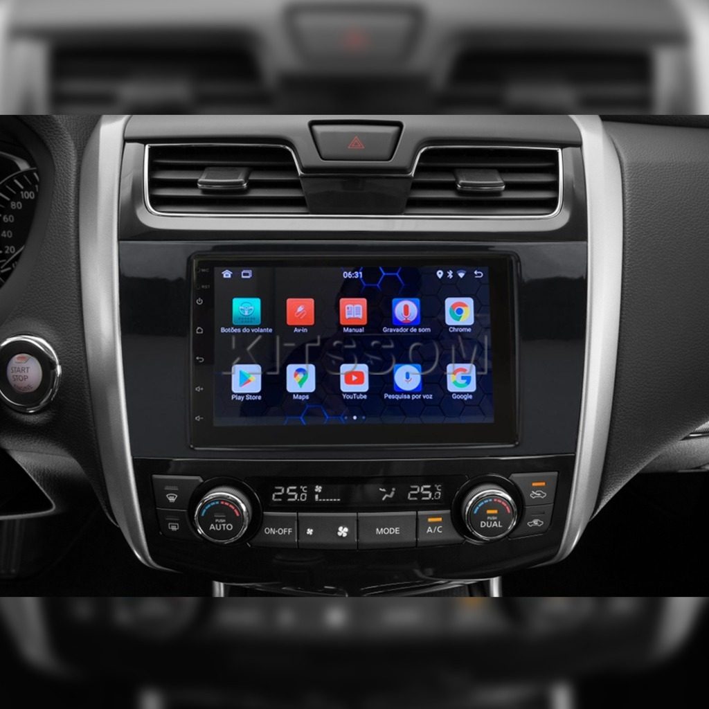 Multimídia Nissan Altima Teana 2016 2017 2018 V2 Carplay 7" 2013 2014 2015-V2 CAR AUDIO-Kitssom