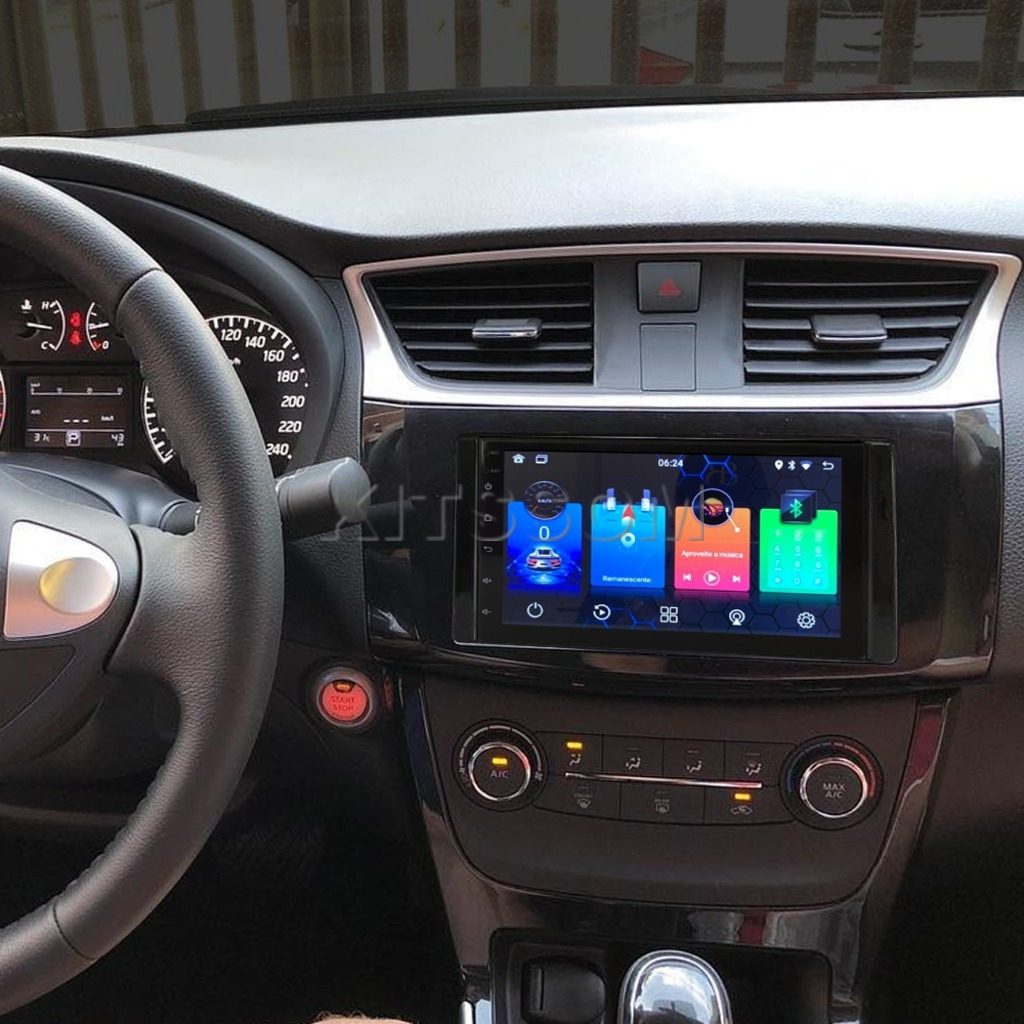 Multimídia Nissan Sentra 2015 2016 2017 2018 2019 V2 Carplay 7" 2011 2012 2013 2014-V2 CAR AUDIO-Kitssom