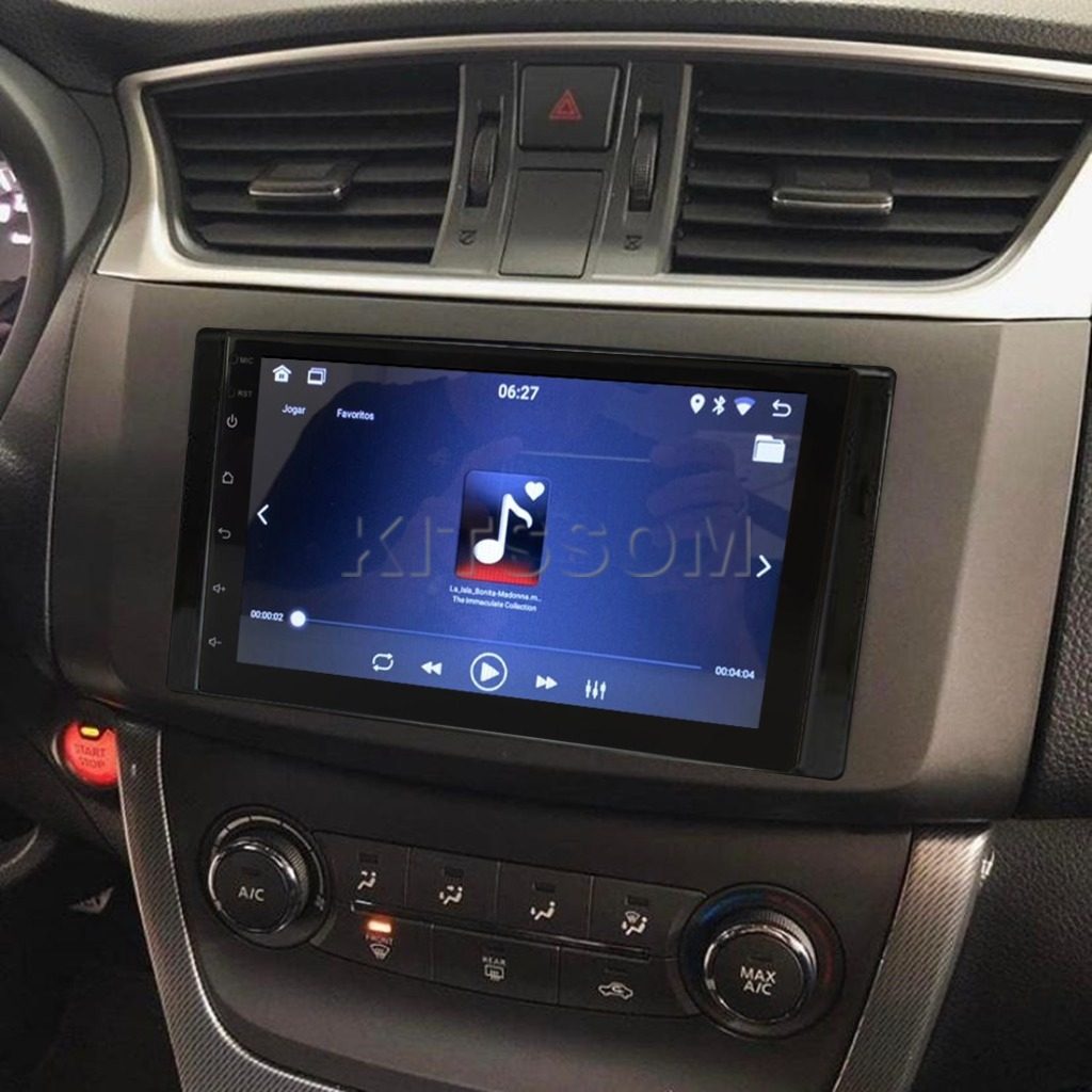 Multimídia Nissan Sentra 2015 2016 2017 2018 2019 V2 Carplay 7" 2011 2012 2013 2014-V2 CAR AUDIO-Kitssom