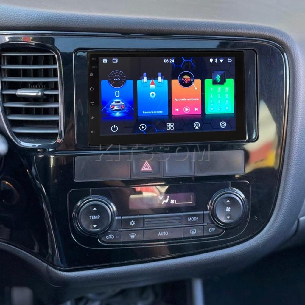 Multimídia Outlander 2015 2016 2017 2018 2019 V2 Carplay 7" 2013 2014-V2 CAR AUDIO-Kitssom