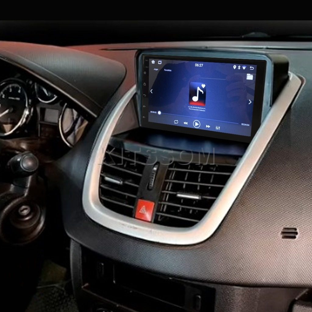 Multimídia Peugeot 207 2010 2011 2012 2013 2014 V2 Carplay 7" 2007 2008 2009-V2 CAR AUDIO-Kitssom