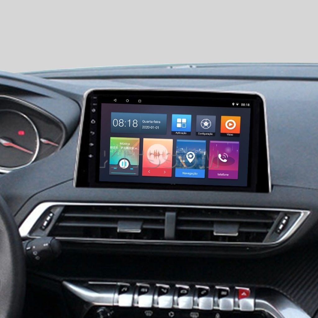Multimídia Peugeot 3008 4008 5008 2020 2021 2022 V2 Carplay 9" 2018 2019-V2 CAR AUDIO-Kitssom