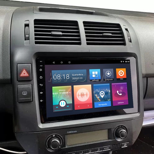 Multimidia Polo 2008 2009 2010 2011 2012 V2 Carplay 9" 2002 2003 2004 2005 2006 2007