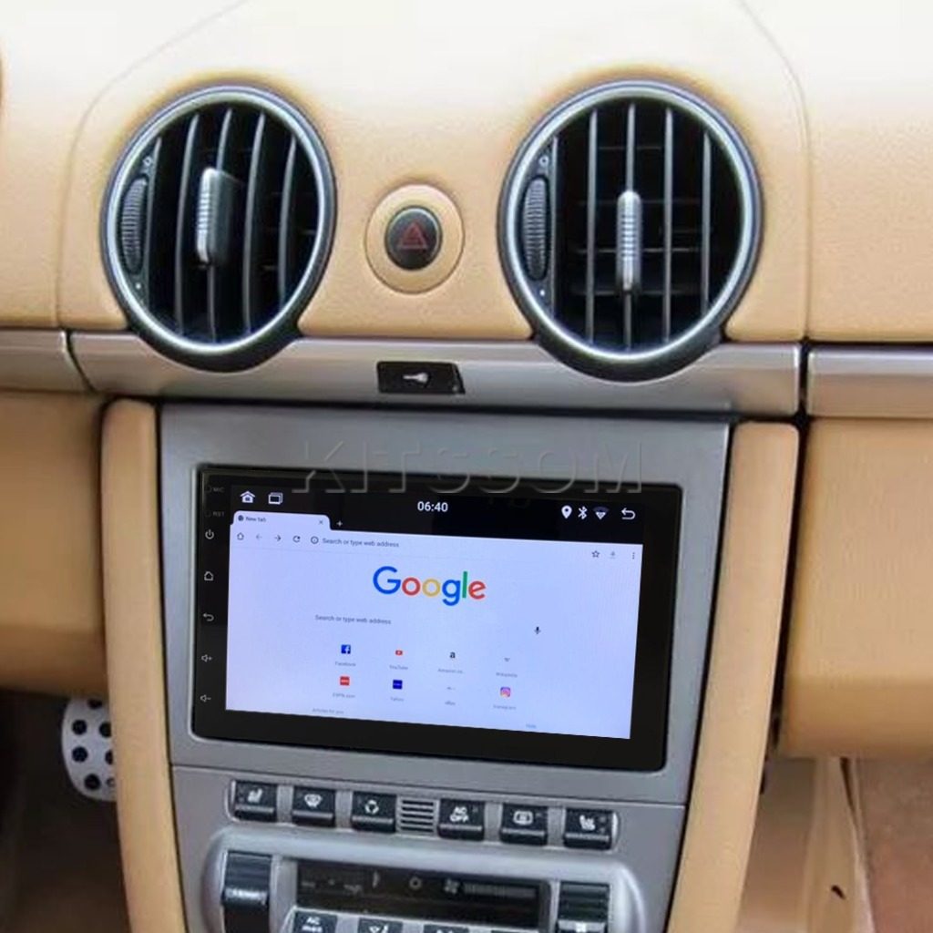 Multimídia Porsche 911 Boxster Cayman 2004 2005 2006 2007 2008 - V2 Carplay 7", Prata-V2 CAR AUDIO-Kitssom