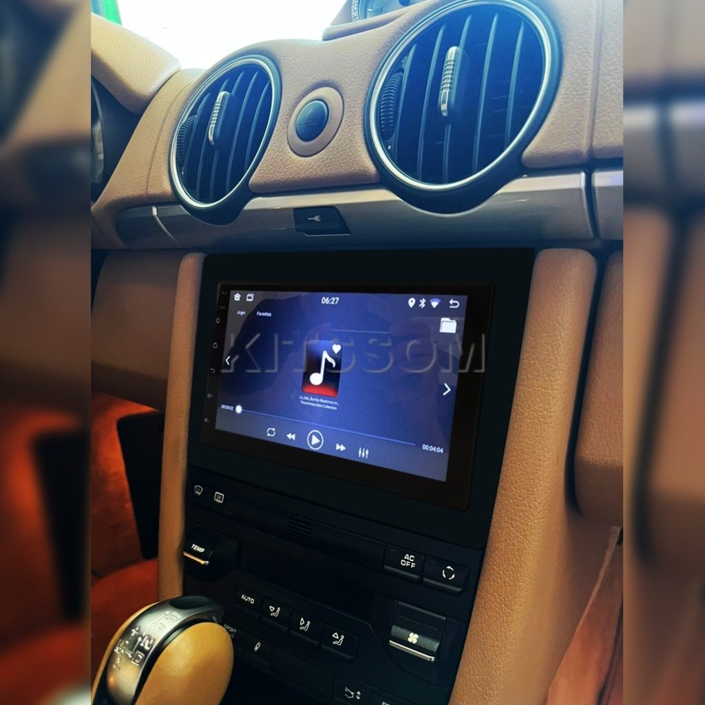 Multimídia Porsche 911 Boxster Cayman 2004 2005 2006 2007 2008 - V2 Carplay 7" Preto-V2 CAR AUDIO-Kitssom