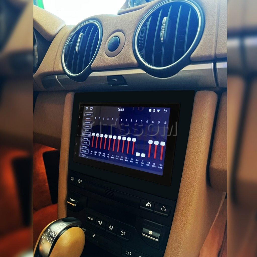 Multimídia Porsche 911 Boxster Cayman 2004 2005 2006 2007 2008 - V2 Carplay 7" Preto-V2 CAR AUDIO-Kitssom