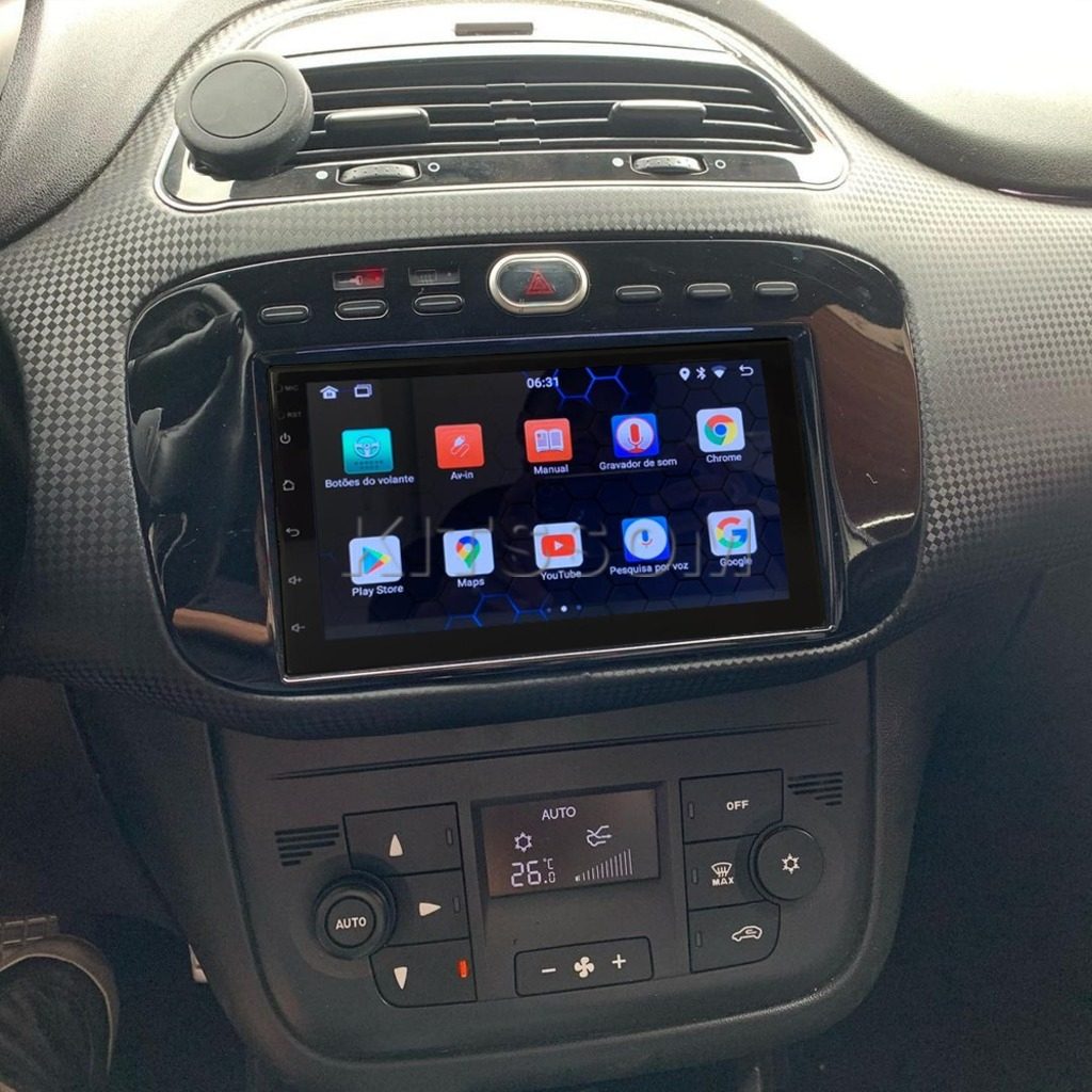 Multimídia Punto Linea 2015 2016 2017 2018 2019 V2 Carplay 7" 2013 2014-V2 CAR AUDIO-Kitssom