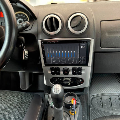 Central Multimidia Renault Logan Sandero 2008 09 10 11 12 V2 Carplay 9"