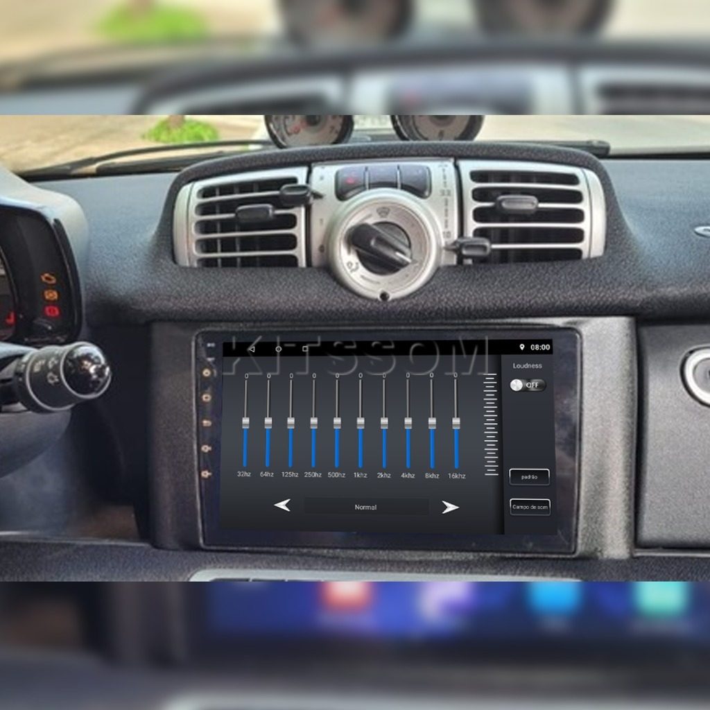 Multimídia Smart Fortwo 2011 2012 2013 2014 2015 V2 Carplay 9"-V2 CAR AUDIO-Kitssom
