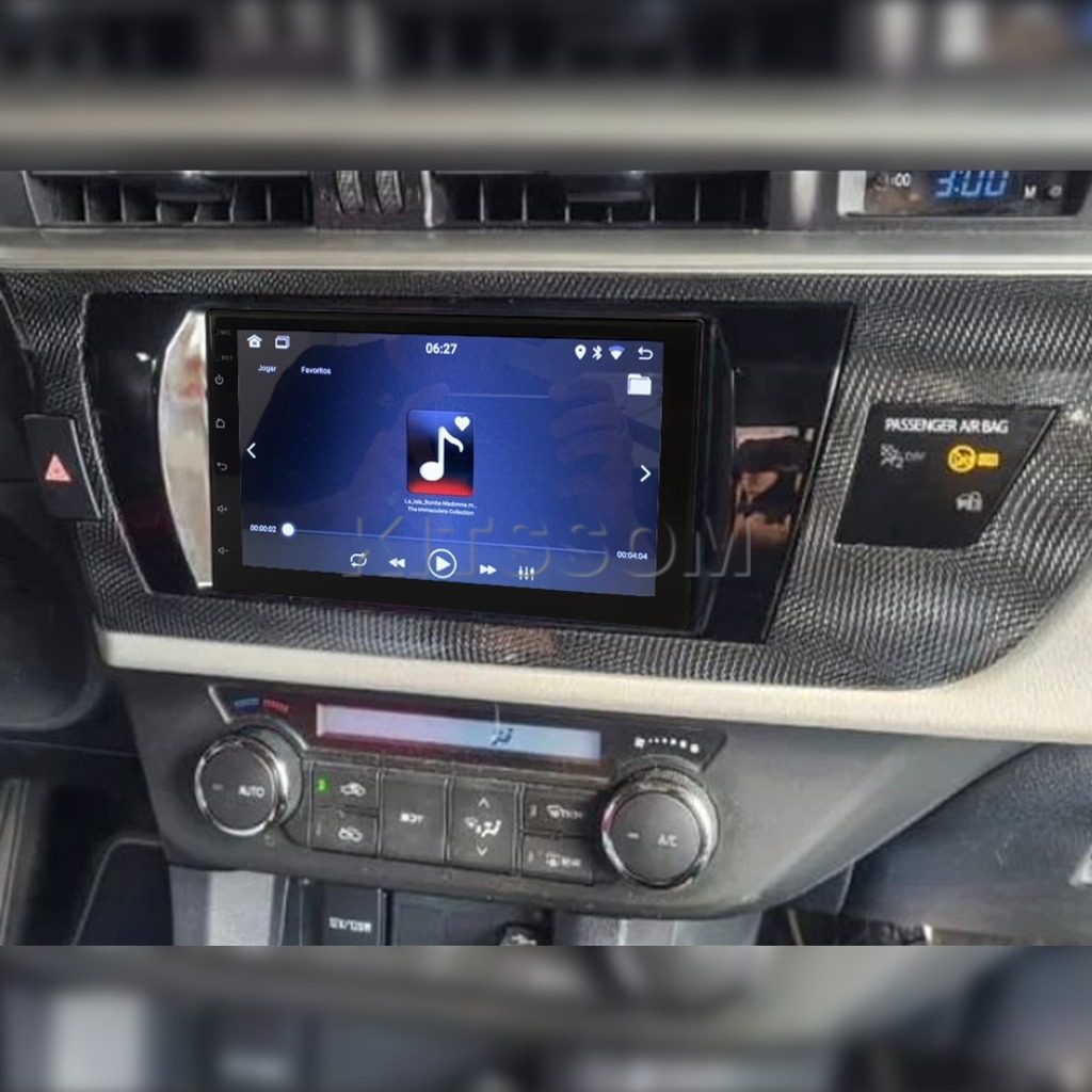 Multimídia Toyota Corolla 2015 2016 2017 V2 Carplay 7"-V2 CAR AUDIO-Kitssom