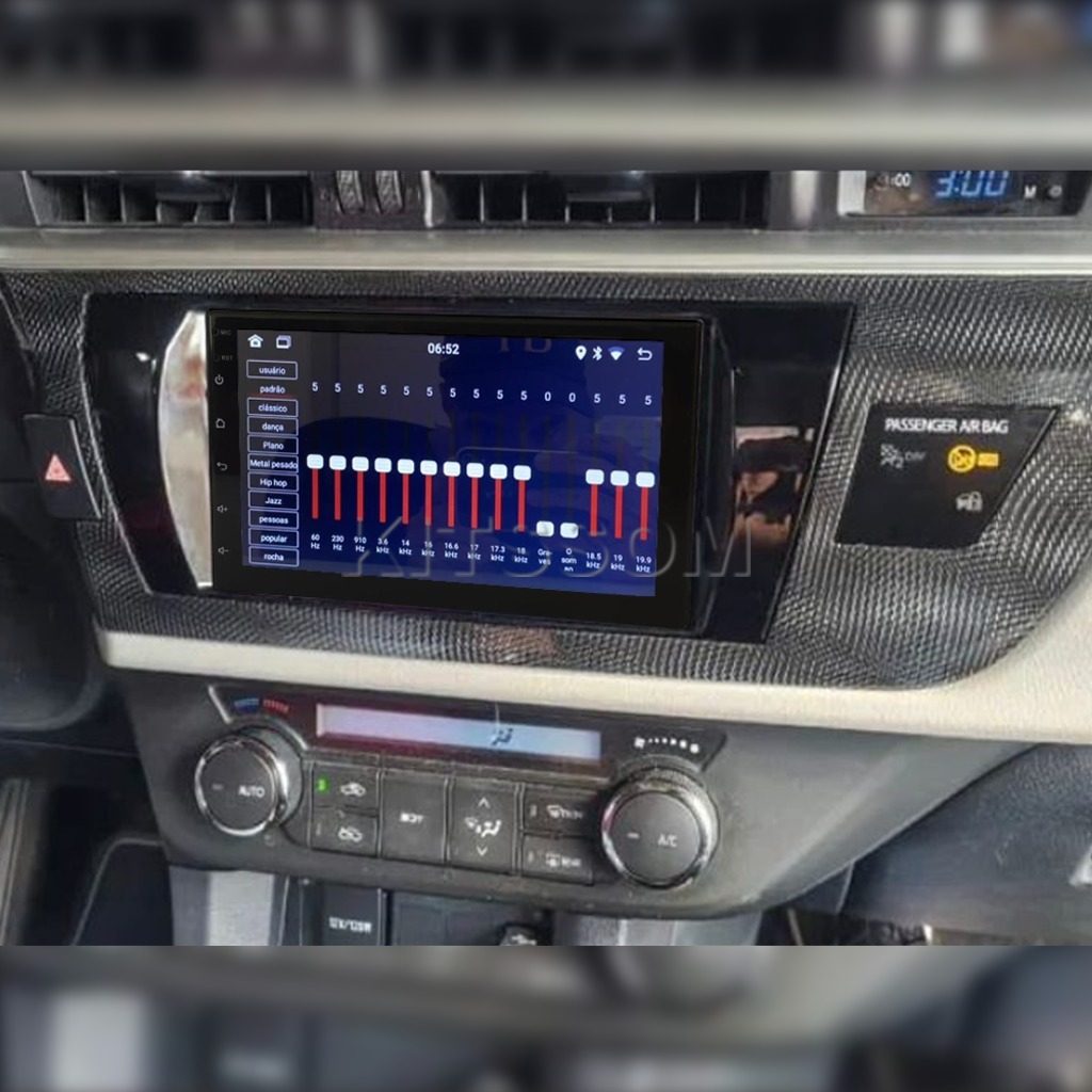 Multimídia Toyota Corolla 2015 2016 2017 V2 Carplay 7"-V2 CAR AUDIO-Kitssom