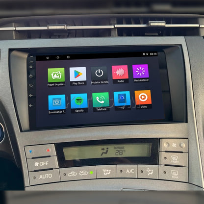 Multimídia Toyota Prius 2011 2012 2013 2014 2015 V2 Carplay 9" 2010-V2 CAR AUDIO-Kitssom