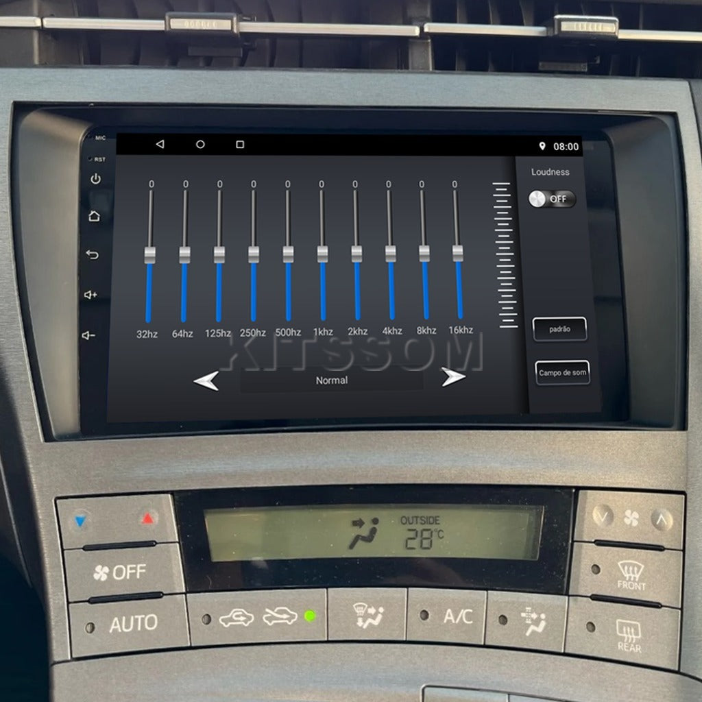 Multimídia Toyota Prius 2011 2012 2013 2014 2015 V2 Carplay 9" 2010-V2 CAR AUDIO-Kitssom