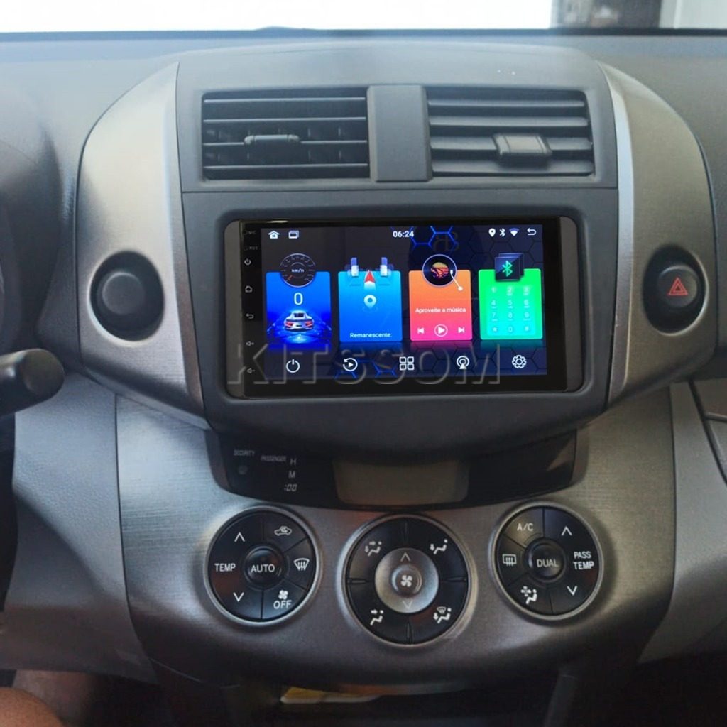 Multimídia Toyota RAV4 2008 2009 2010 2011 2012 V2 Carplay 7"-V2 CAR AUDIO-Kitssom