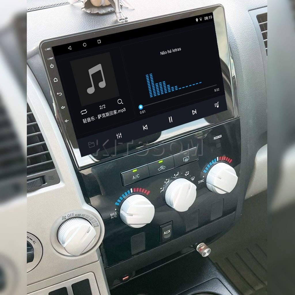 Multimídia Toyota Tundra 2009 2010 2011 2012 2013 V2 Carplay 9" 2007 2008-V2 CAR AUDIO-Kitssom