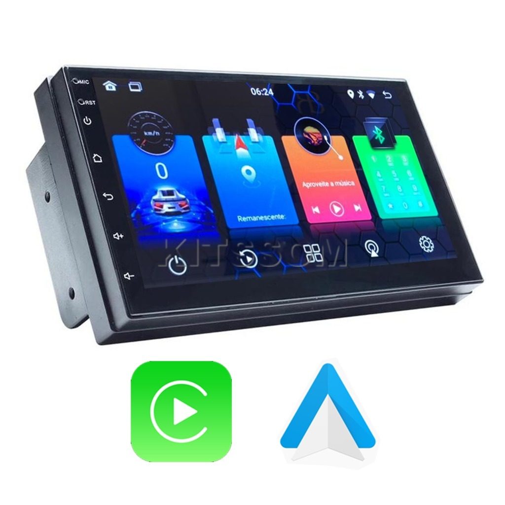 Multimídia Sandero Logan 2009 2010 2011 2012 2013 V2 Carplay 7" 2007 2008-V2 CAR AUDIO-Kitssom