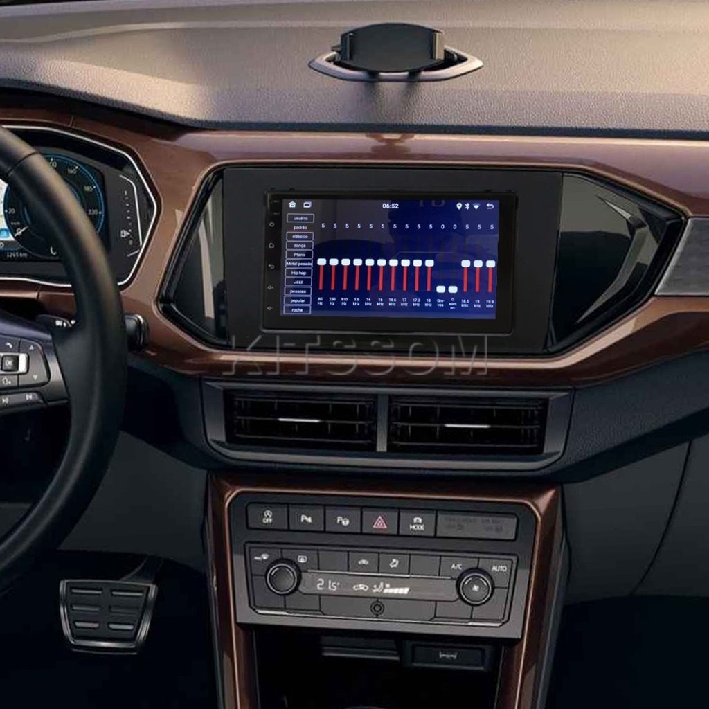 Multimídia Tcross 2018 2019 2020 2021 2023 V2 Carplay 7"-V2 CAR AUDIO-Kitssom