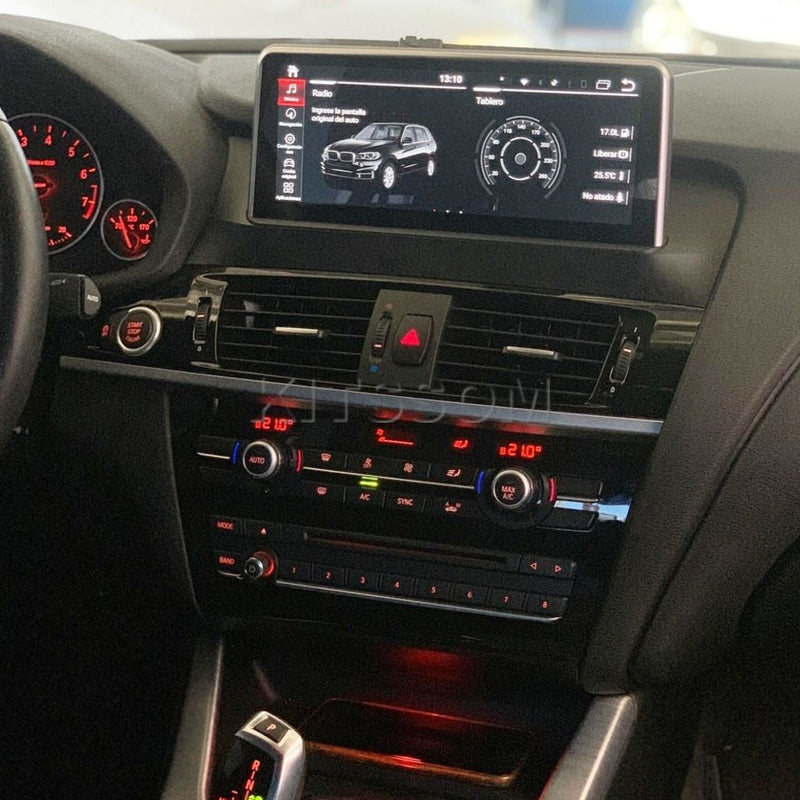 Central multimídia OEM 10" para BMW X3/X4 F25/F26 2014–2016.