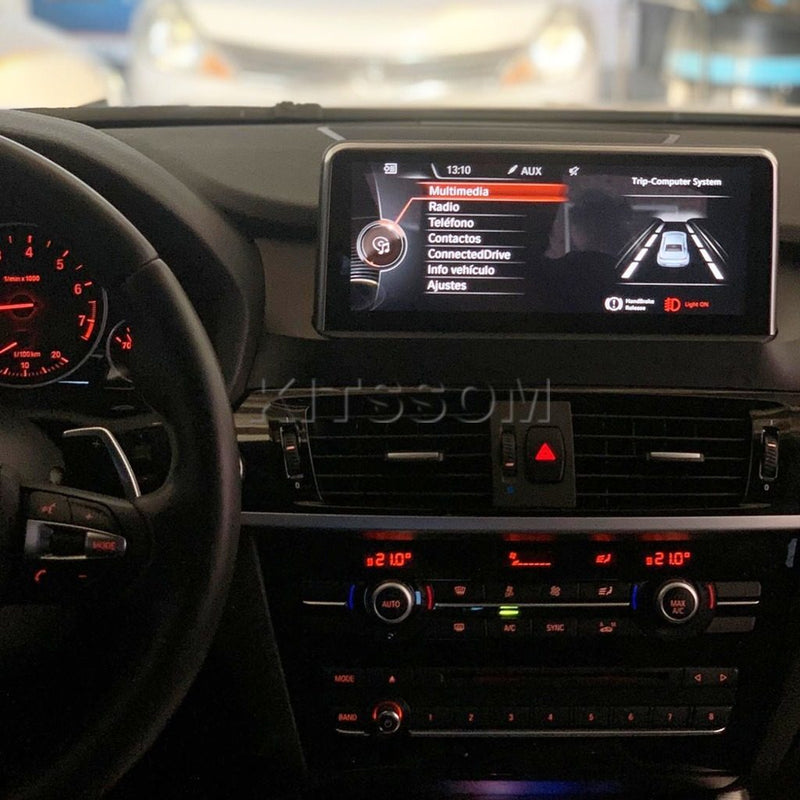 Sistema de entretenimento compatível com BMW X3/X4.
