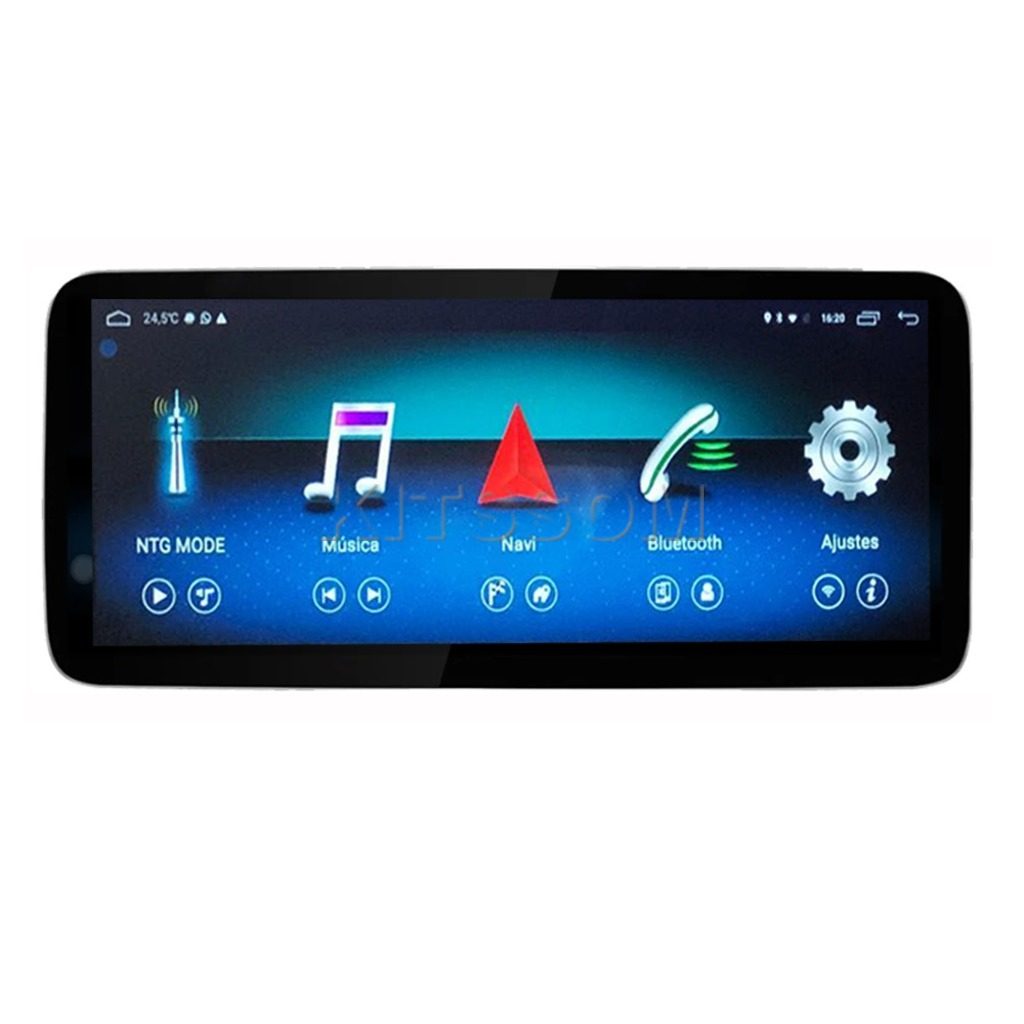Conectividade Bluetooth, Wi-Fi e entrada para câmera de ré.