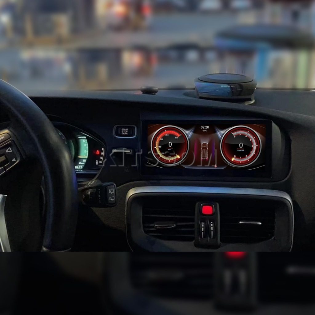 Tela sensível ao toque de alta resolução para Volvo V40.