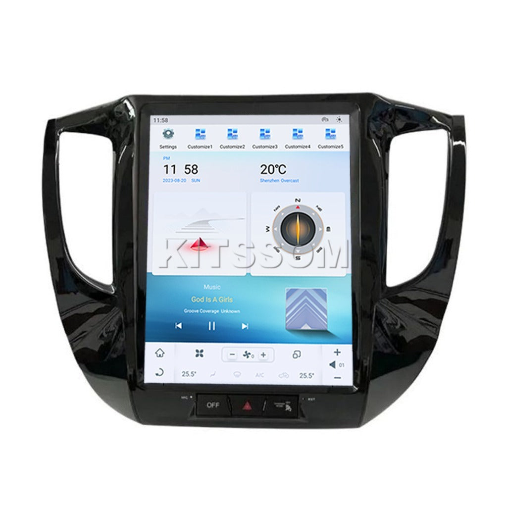 moldura multimidia a Carplay, Android Auto e GPS.