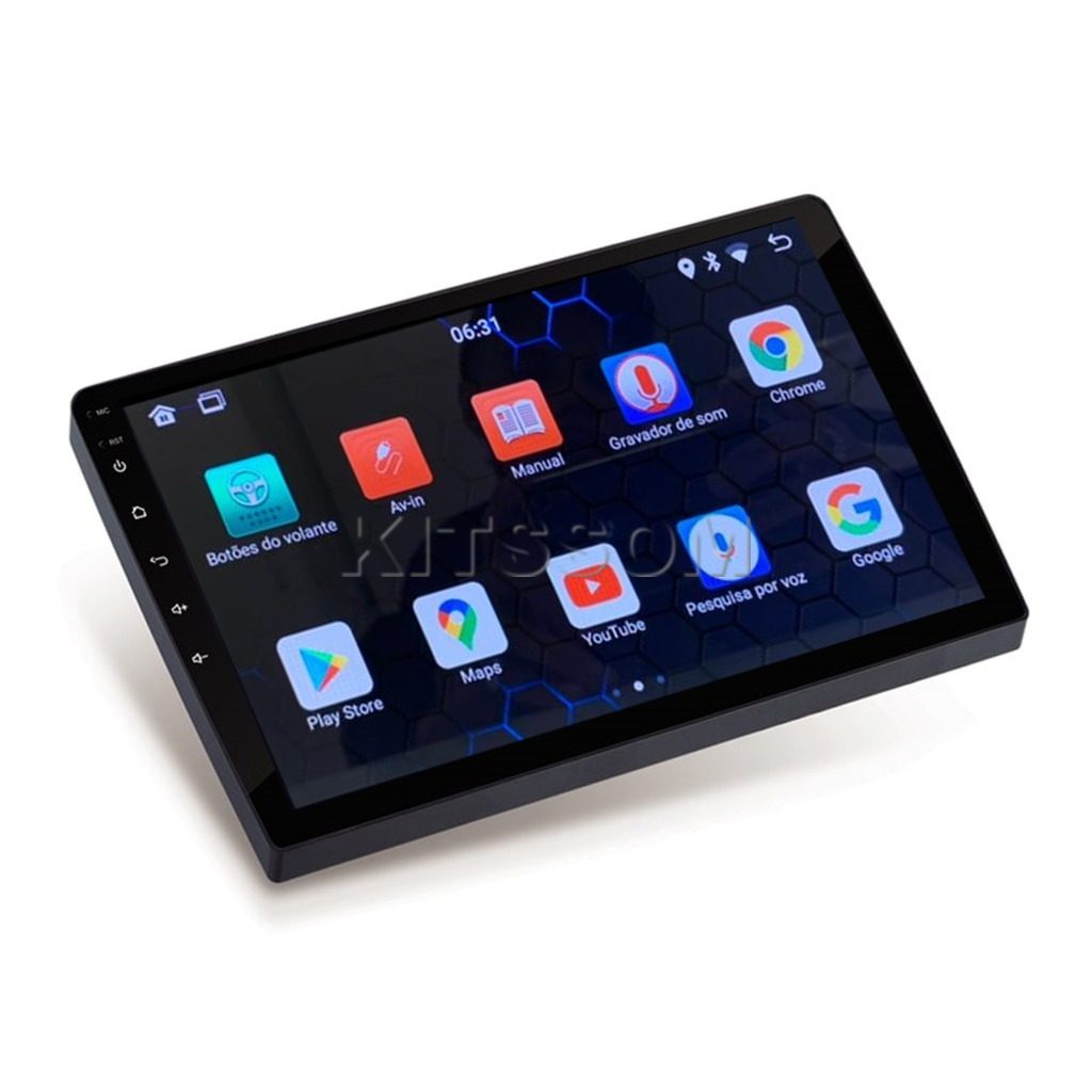 Multimídia Corolla com suporte a CarPlay e Android Auto.