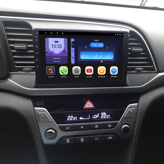 Multimídia Elantra 2017 2018 2019 2020 V2 Octa 4G 9"