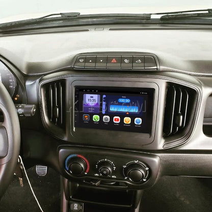 Central multimídia exclusiva para Fiat Strada 2020 a 2024.