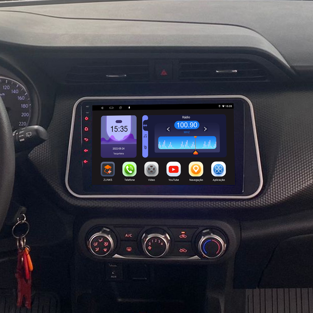 Multimídia Kicks 2018 2019 2020 2021 2022 2023 V2 Octa 4G 9" 2015 2016 2017