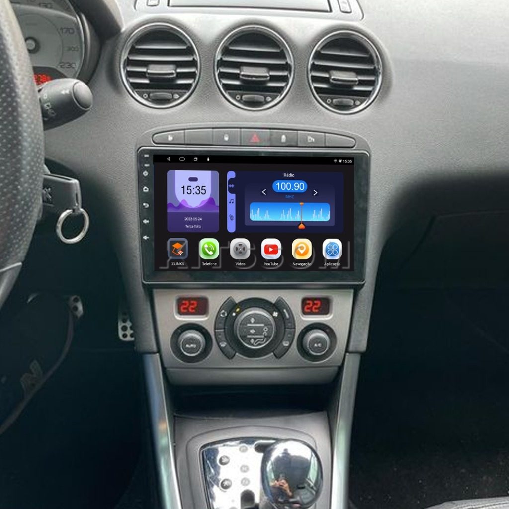 Multimídia Peugeot 308 408 2017 2018 2019 2020 V2 Octa 4G 9