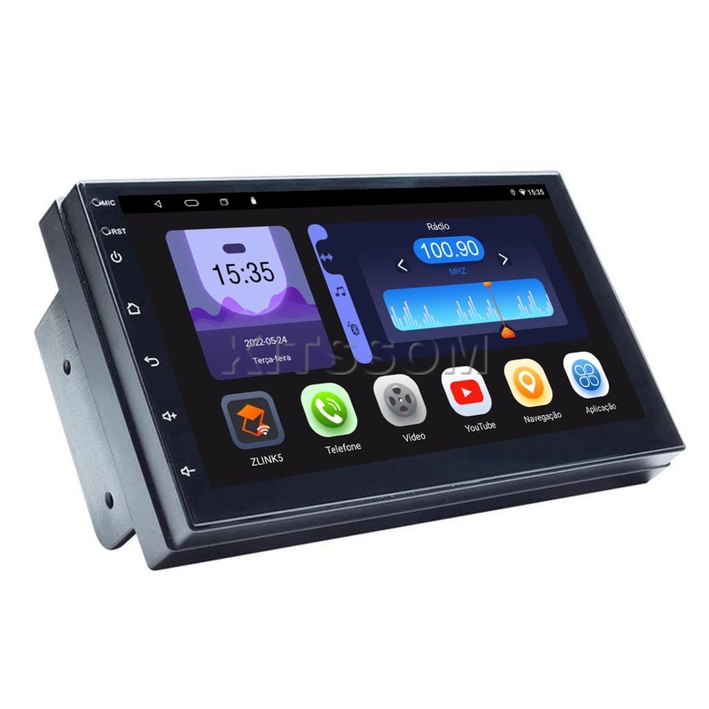 Multimídia Universal Carplay Android Auto 2 Din V2 Octa 4G 7"-V2 CAR AUDIO-Kitssom